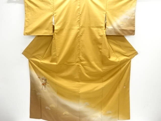 大特価品　作家物　武将模様本場大島紬訪問着